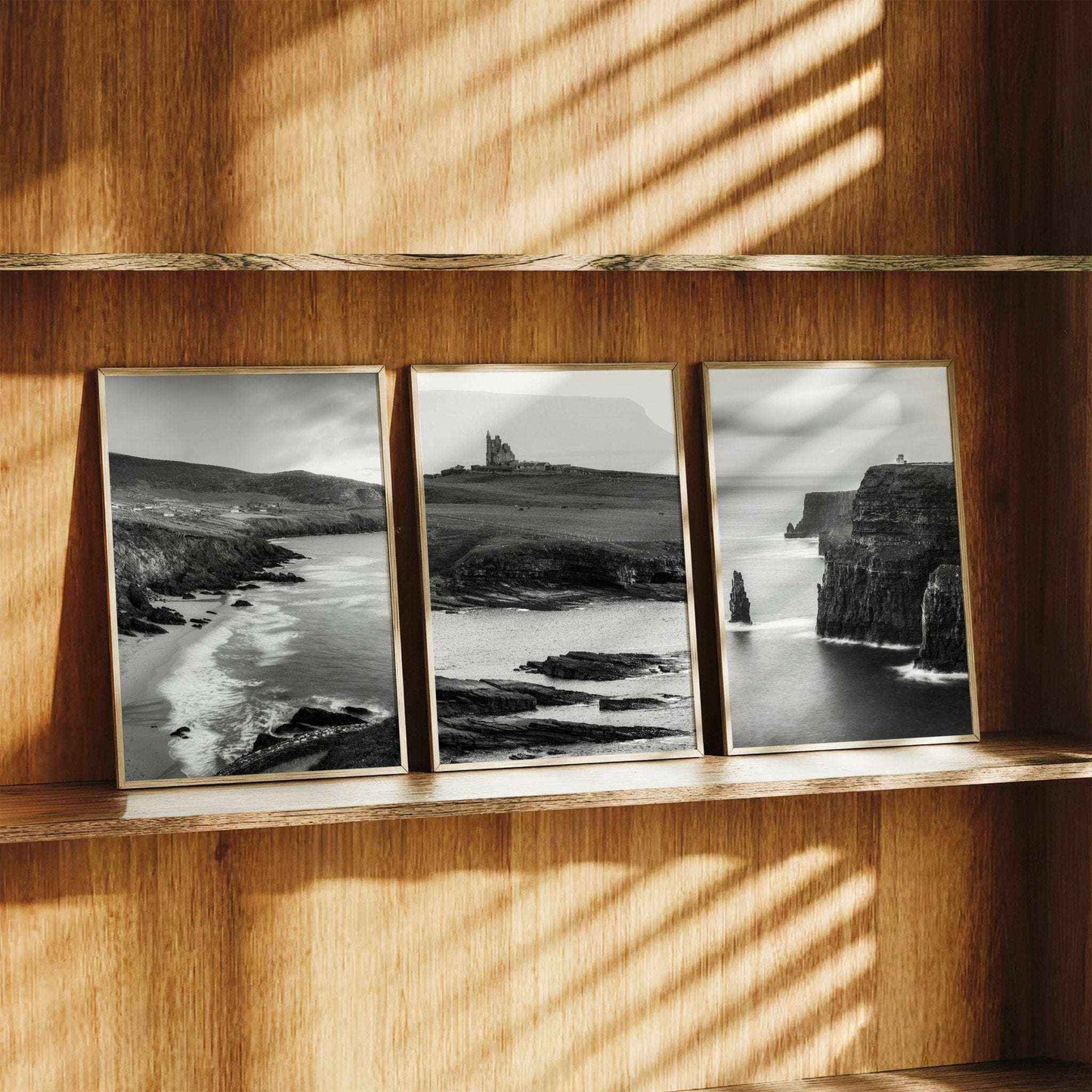 Irish Wall Art Set of 3 | Cliffs of Moher, Dunquin Pier & Coumeenoole Beach