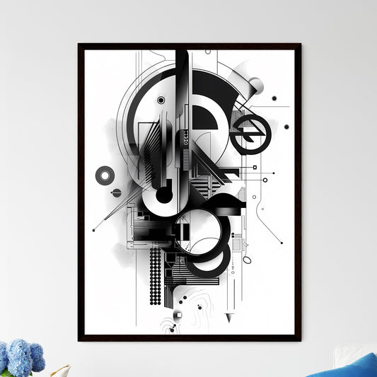 Buy bold printable bauhaus artwork - abstrac - Framed Art Print