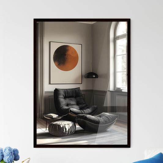 Minimalist Black and White Boho Print | Mode - Framed Art Print