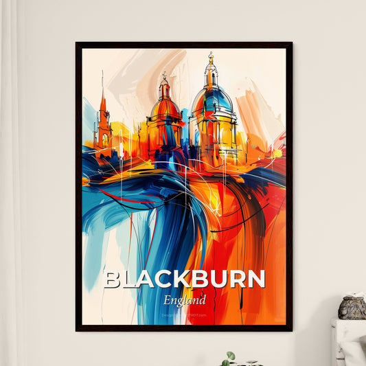 Vibrant Blackburn, England - A Painting Of A Building