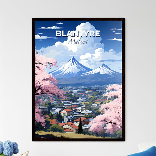 Vibrant Landscape Painting Featuring Mount Fuji in Blantyre Malawi Skyline Default Title