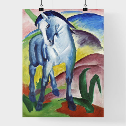 Blue Horse I by Franz Marc Poster