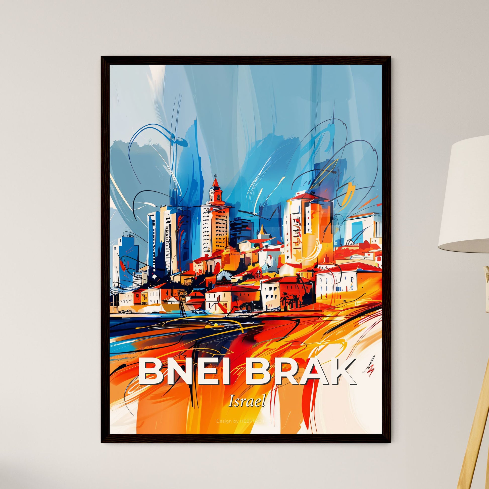 Vibrant Bnei Brak, Israel - A Painting Of A City