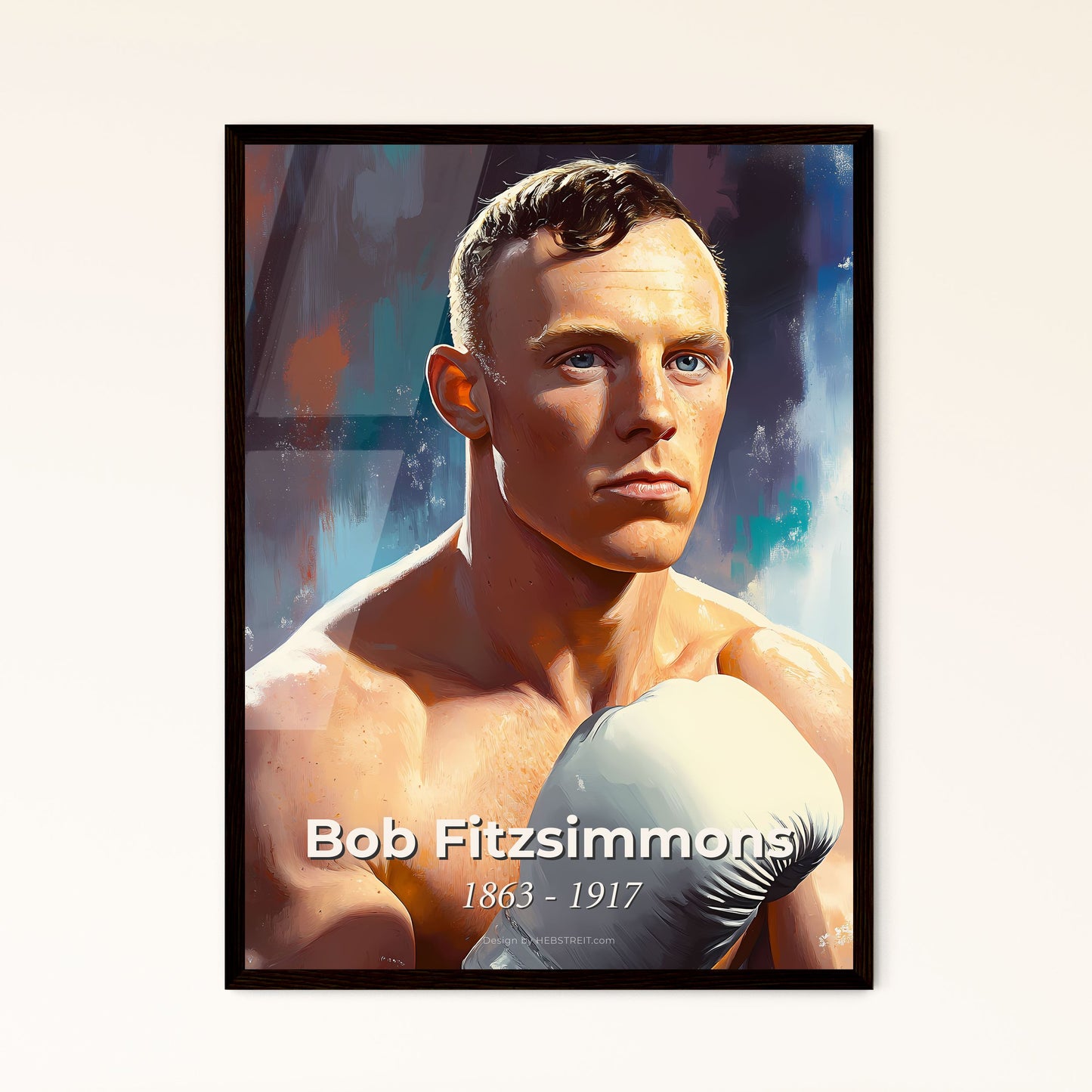 Portrait of Bob Fitzsimmons Framed Print