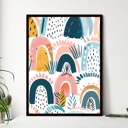 Pastel Boho Seamless Pattern: Wall Art