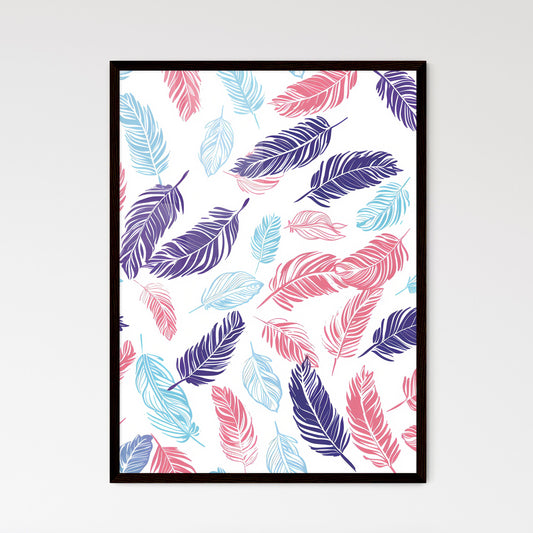 Vibrant Pastel Boho Feathers  Wall Art