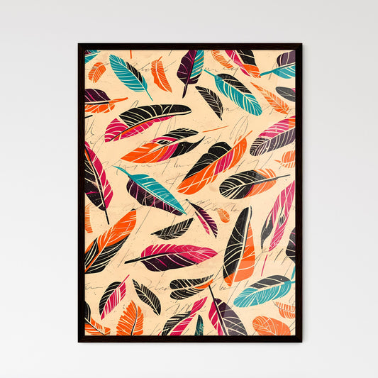 Vibrant Feather Art  Wall Art