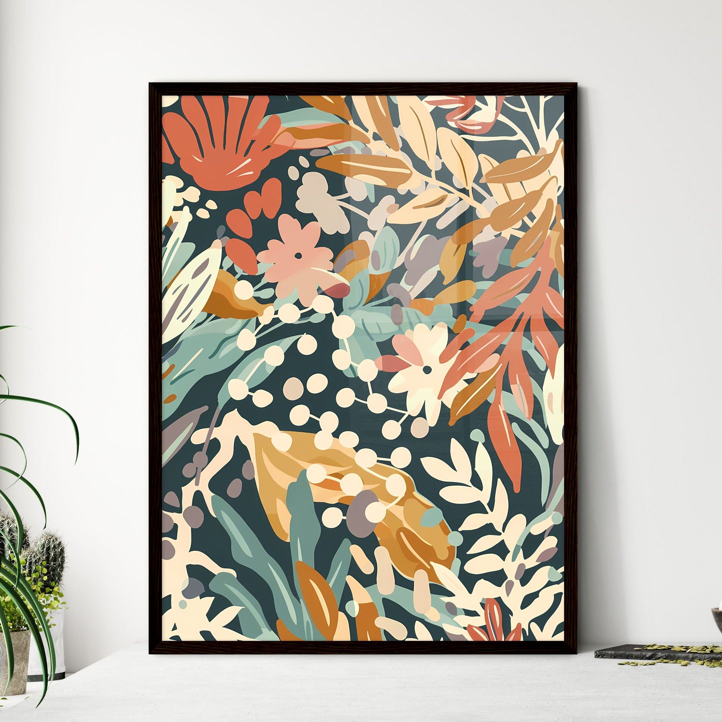 Boho flower art - Framed Art Print