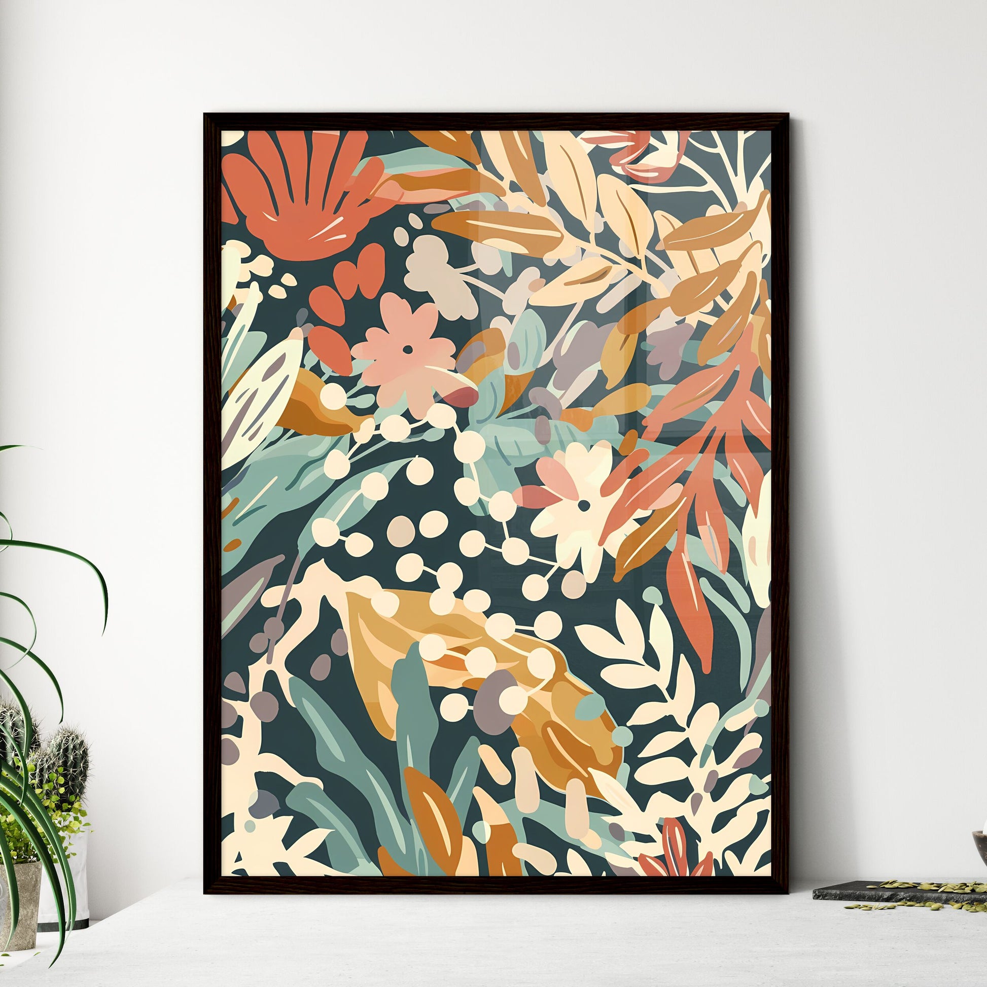 Boho flower art - Framed Art Print