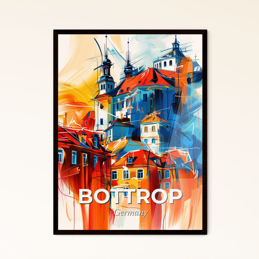 Vibrant Bottrop, Germany - A Painting Of A Building