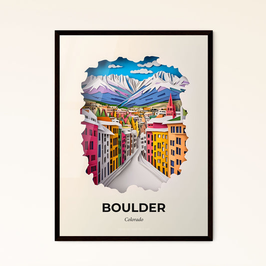 Vivid Boulder, Colorado - a city with mountains in the background