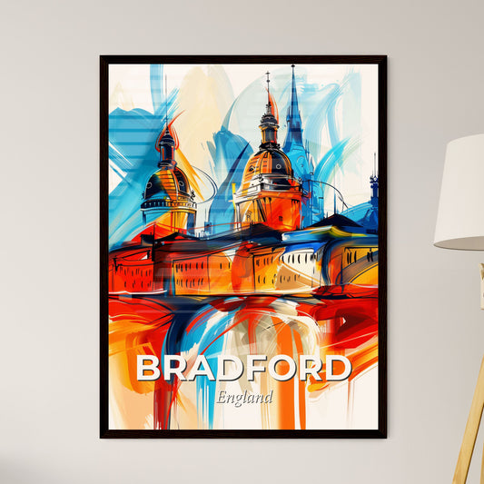 Vibrant Bradford, England - A Colorful Painting Of A Building