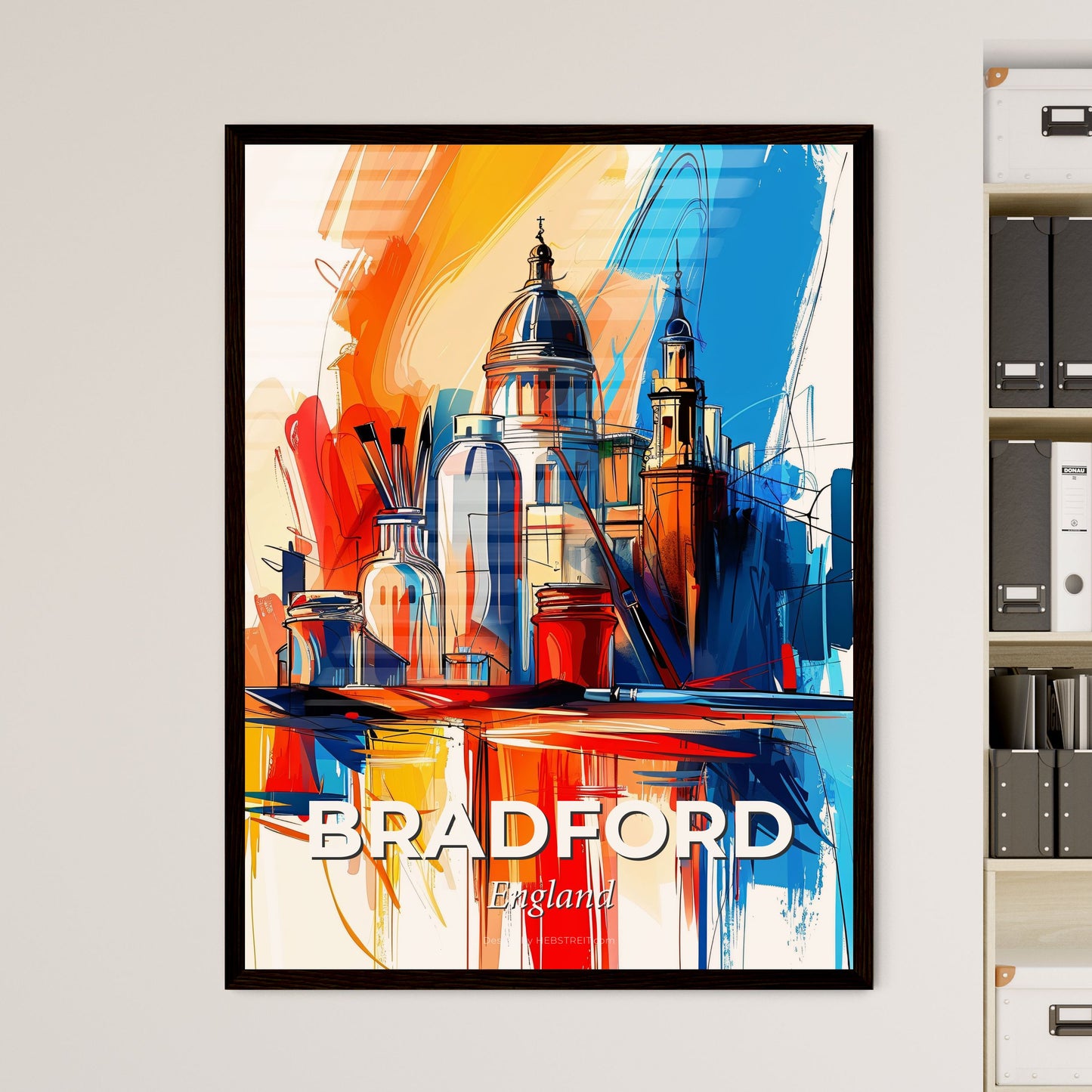 Vibrant Bradford, England - A Painting Of A City