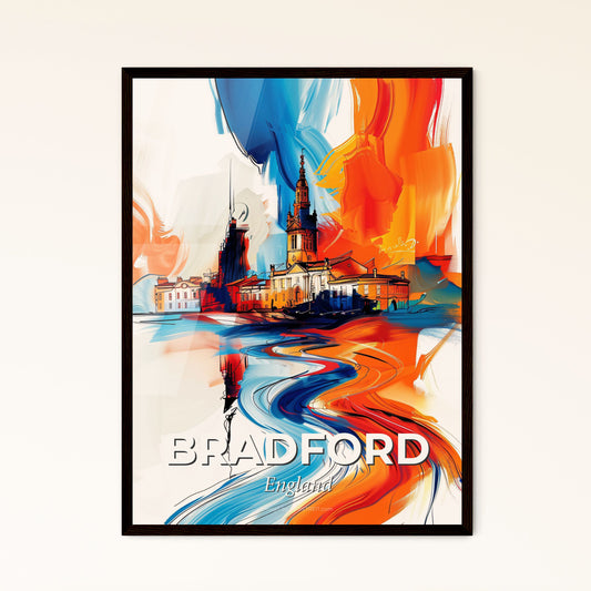 Vibrant Bradford, England - A Painting Of A City