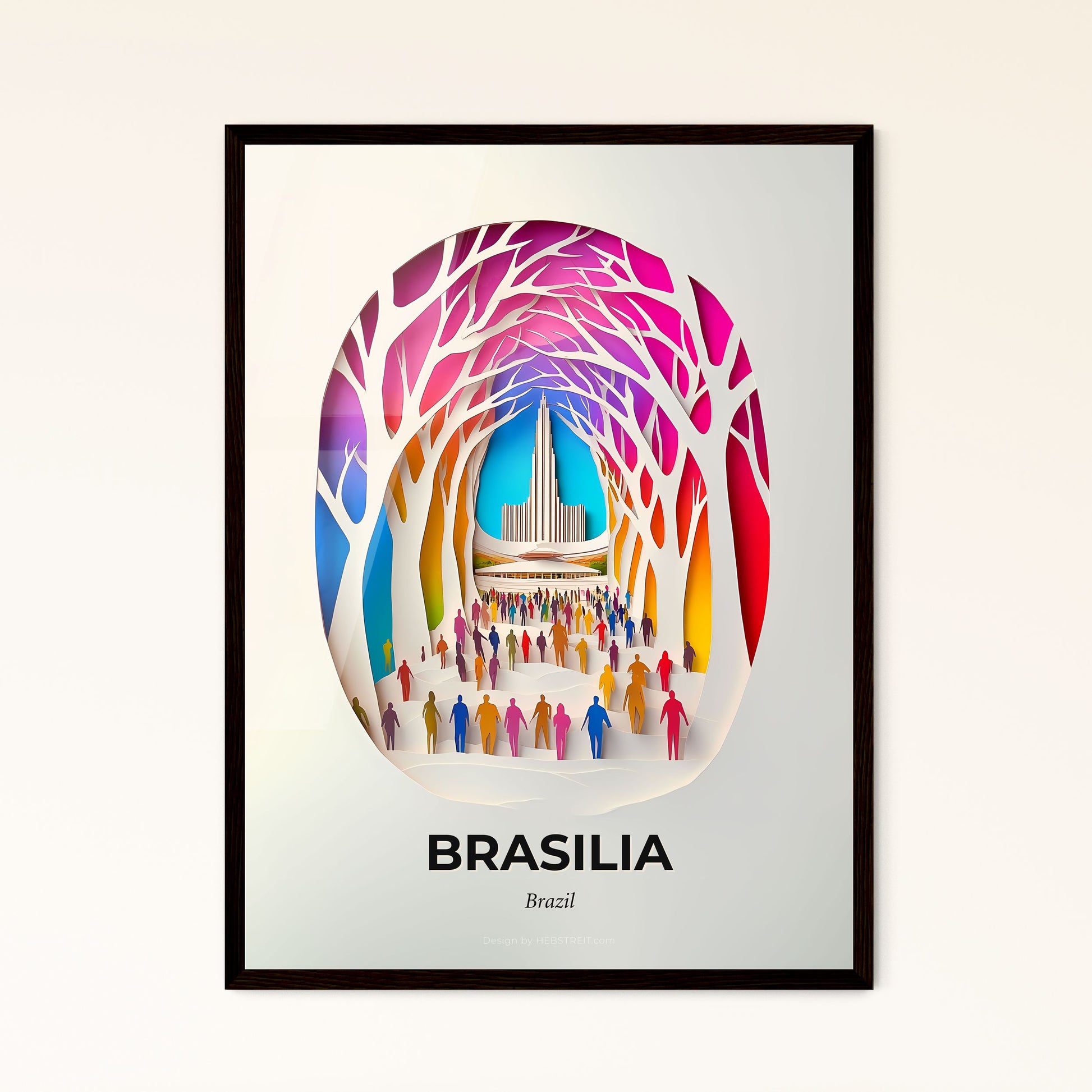 Vivid Brasilia, Brazil - a group of people standing in a forest