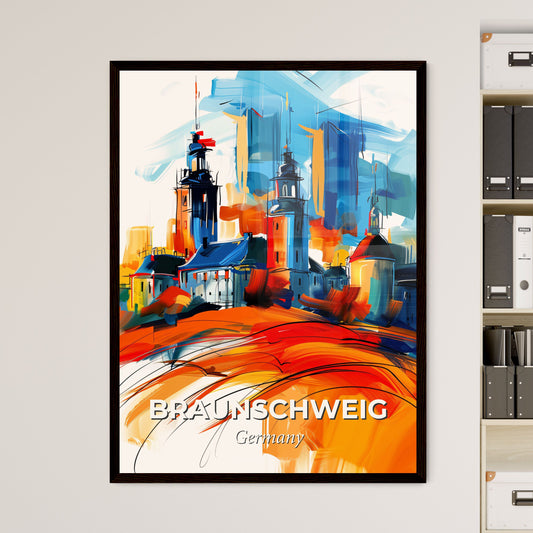 Vibrant Braunschweig, Germany - A Painting Of A City