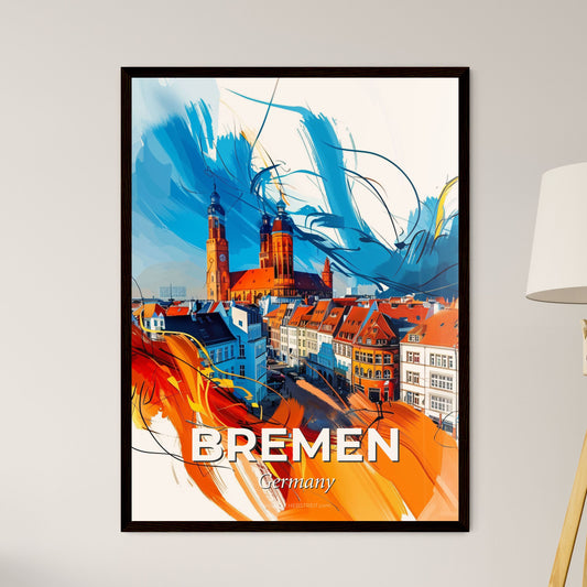 Vibrant Bremen, Germany - A Colorful Painting Of A City