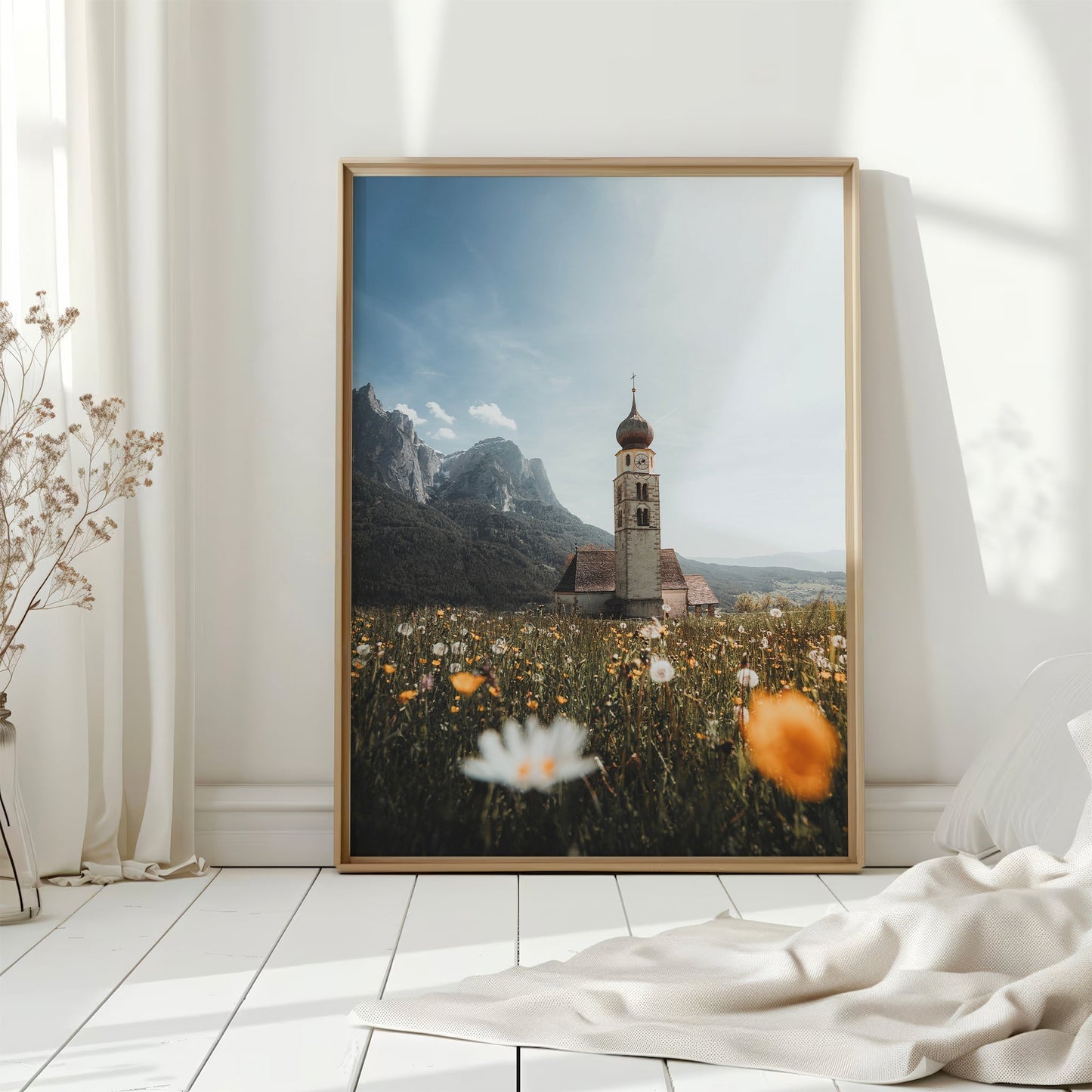 San Valentino Church – Dolomites Wall Art Photography Print