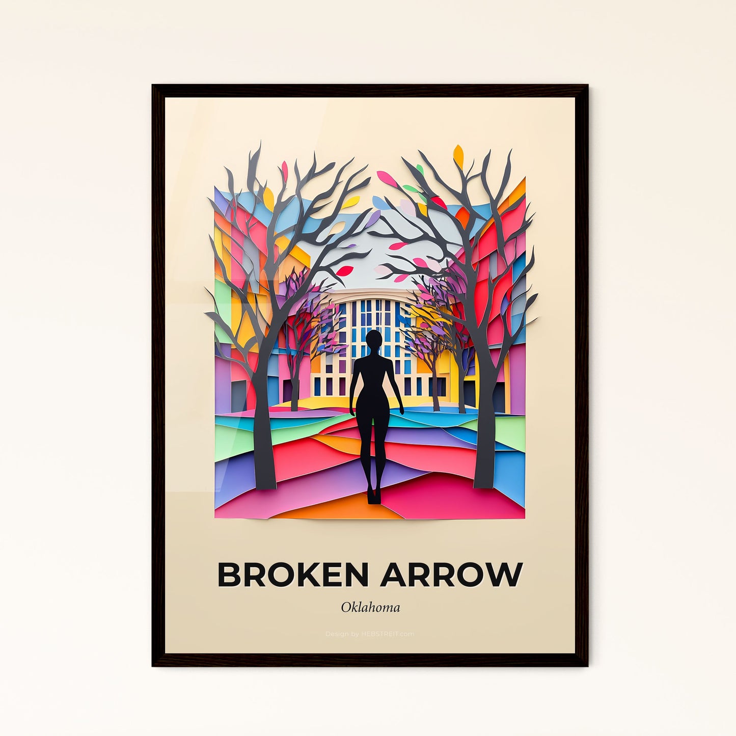 Vivid Broken Arrow, Oklahoma - a woman walking through a colorful park with trees