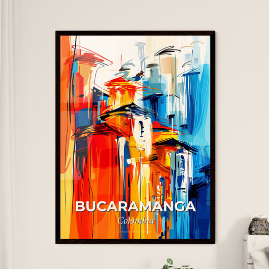 Vibrant Bucaramanga, Colombia - A Colorful Painting Of Buildings