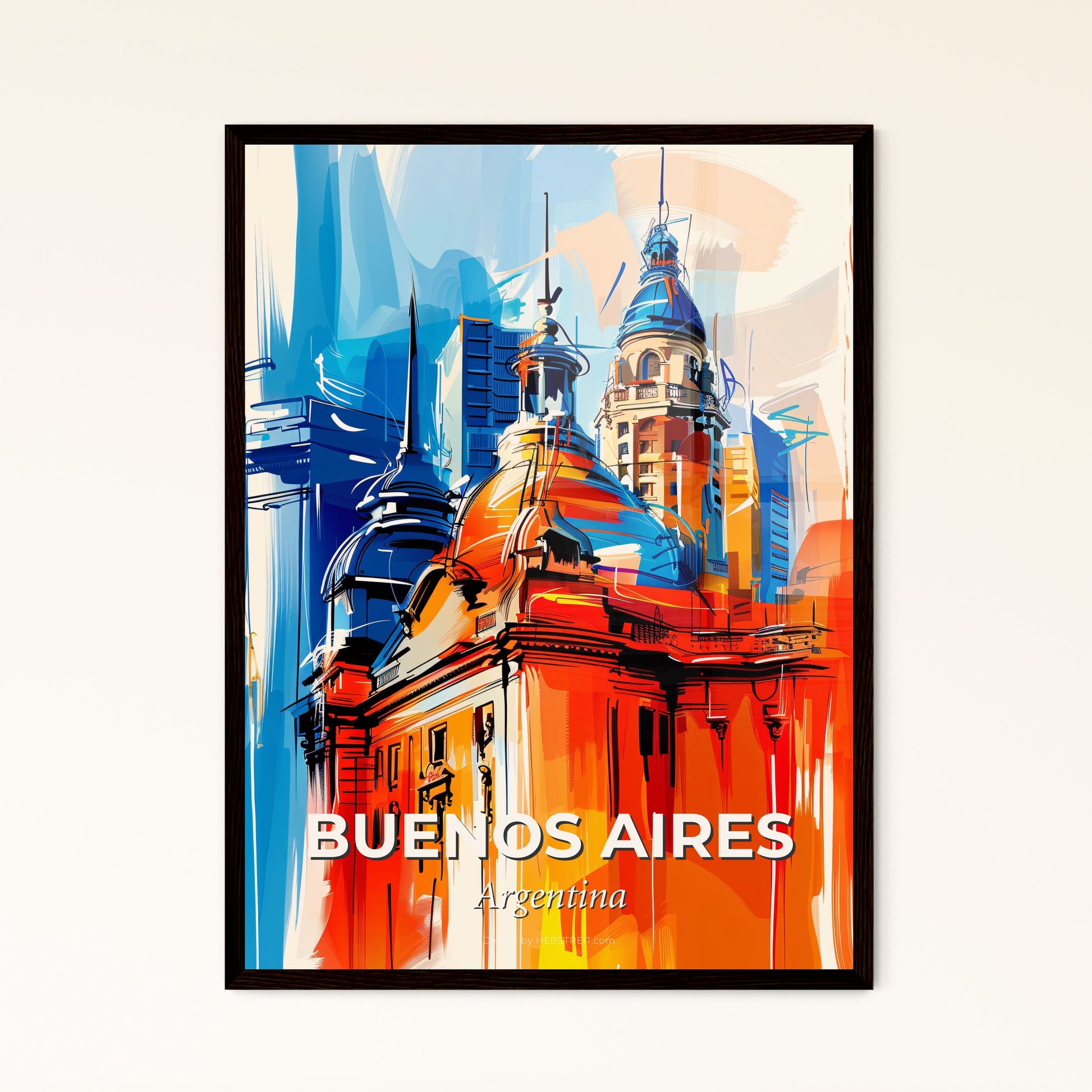 Vibrant Buenos Aires, Argentina - A Colorful Building With Towers