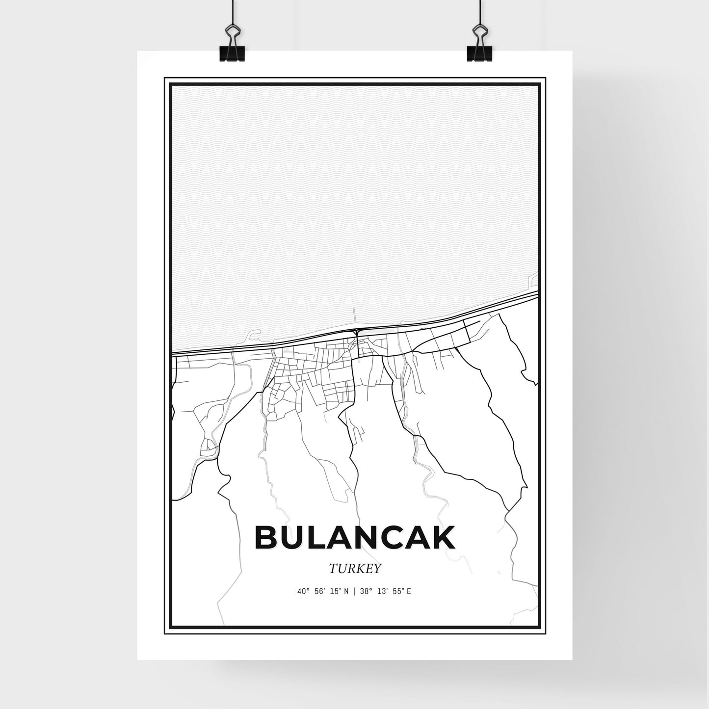 Bulancak Turkey - Premium City Map Poster