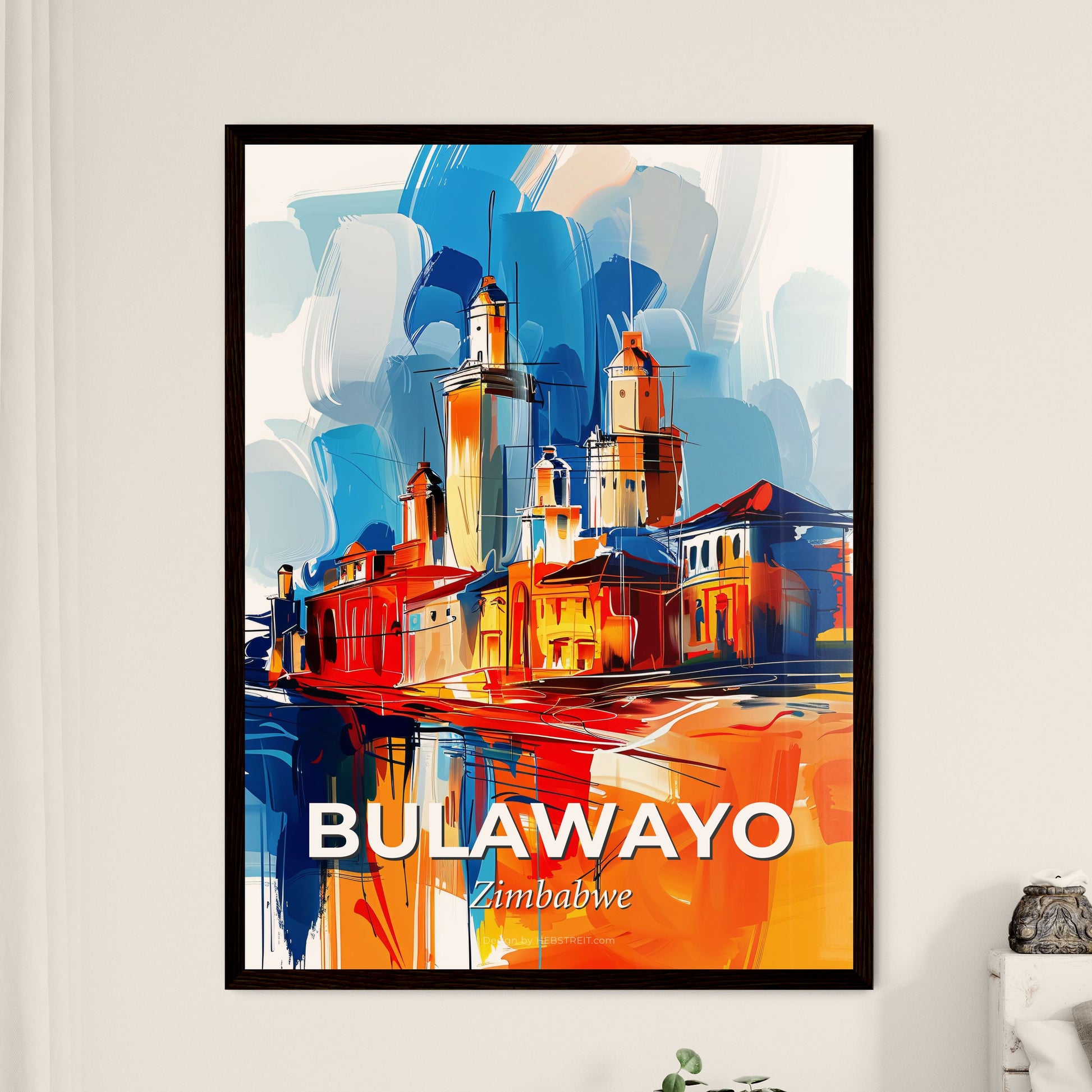 Vibrant Bulawayo, Zimbabwe - A Painting Of A City