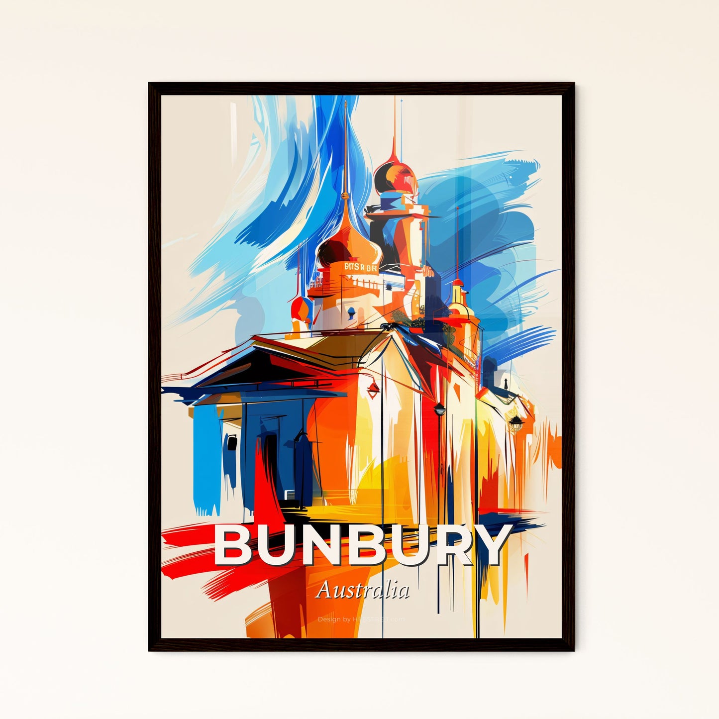 Vibrant Bunbury, Australia - A Painting Of A Building