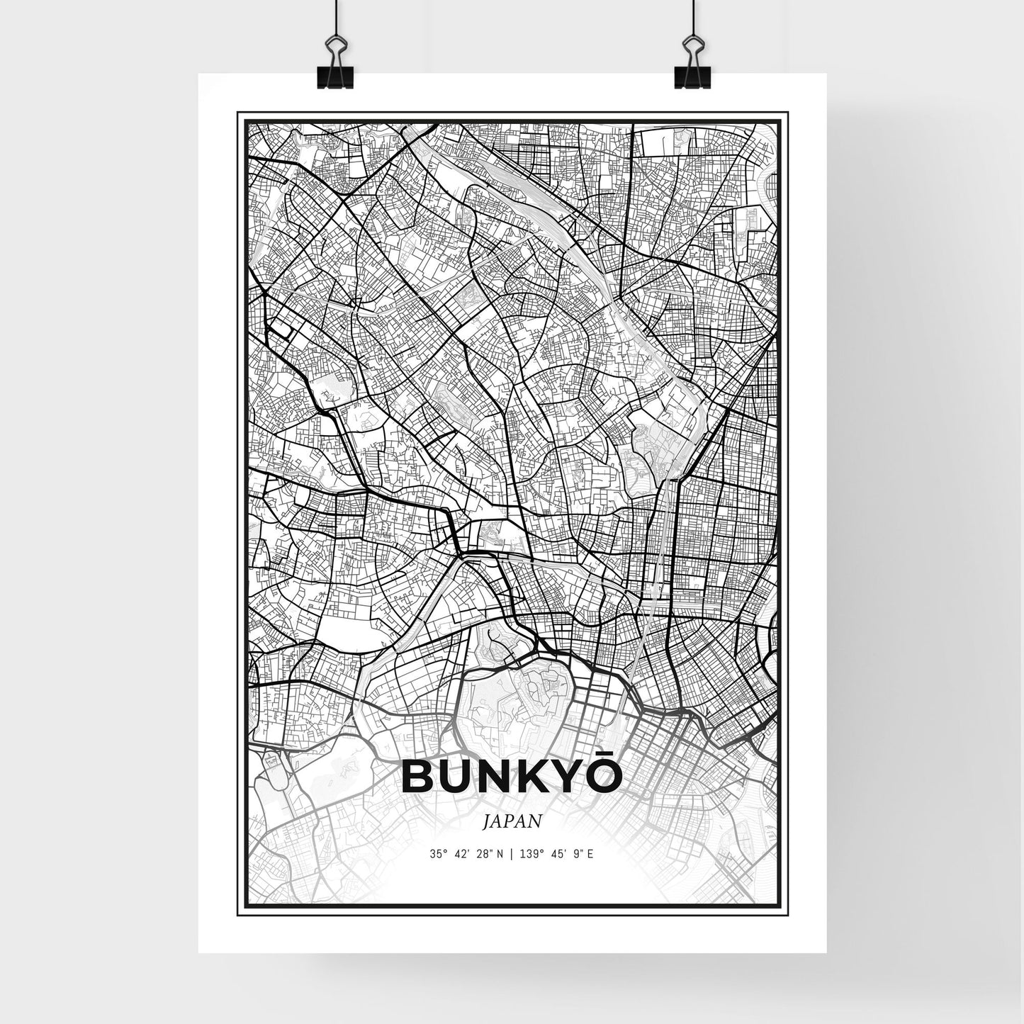 Bunkyō Japan - Premium City Map Poster