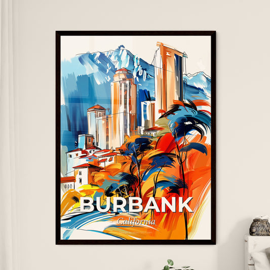 Vibrant Burbank, California - A Painting Of A City