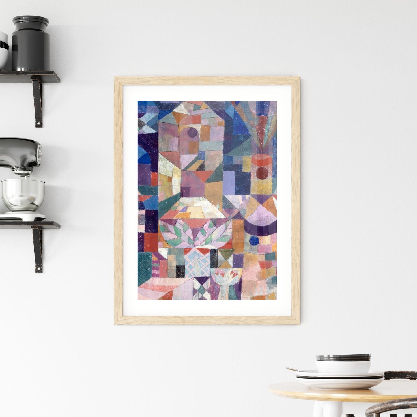 Framed Print of Burggarten by Paul Klee