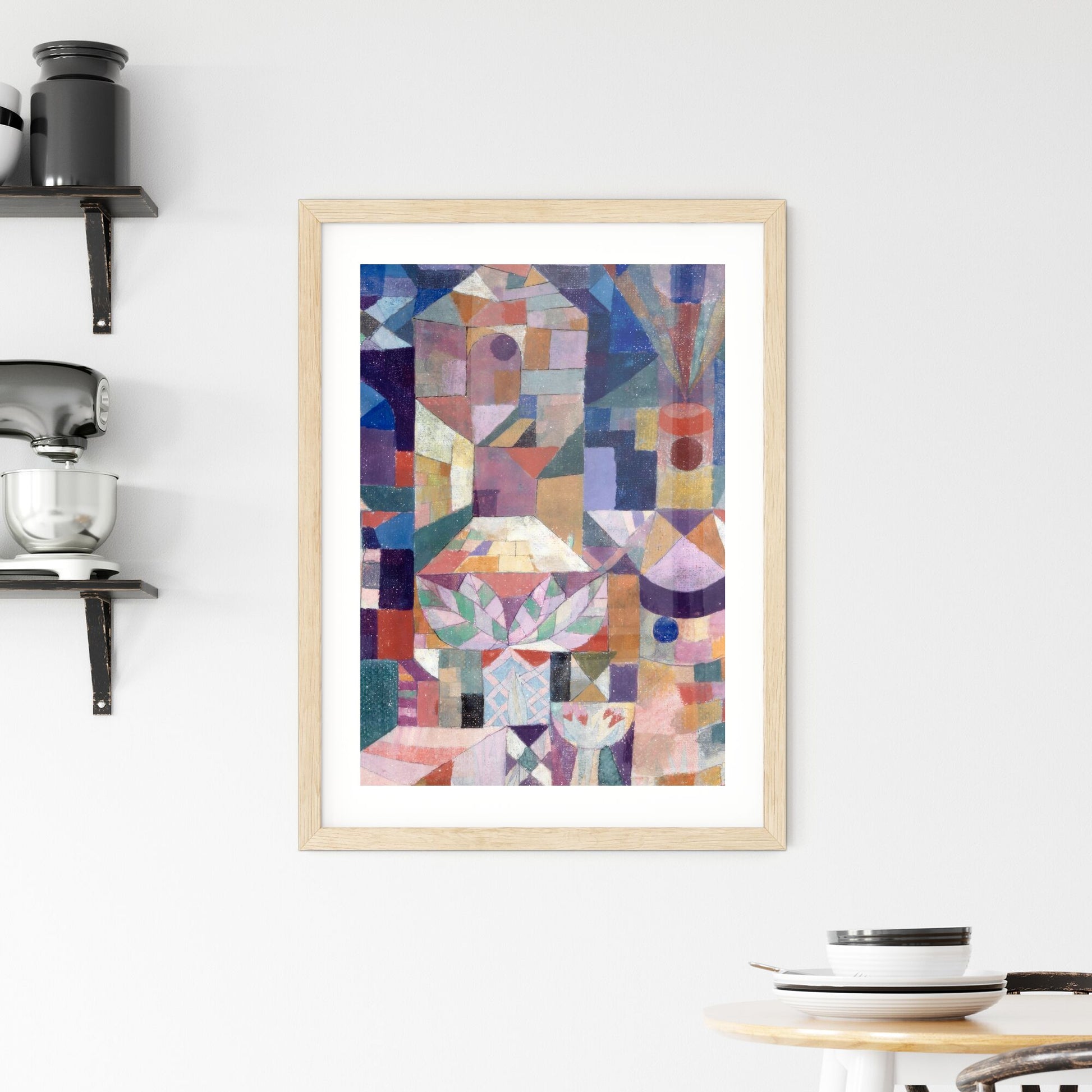 Framed Print of Burggarten by Paul Klee