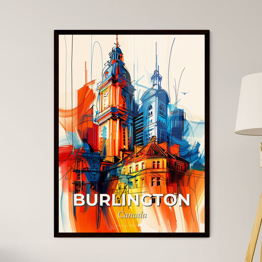 Vibrant Burlington, Canada - A Colorful Painting Of A Building