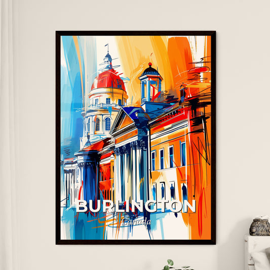 Vibrant Burlington, Canada - A Painting Of A Building With Columns And A Dome