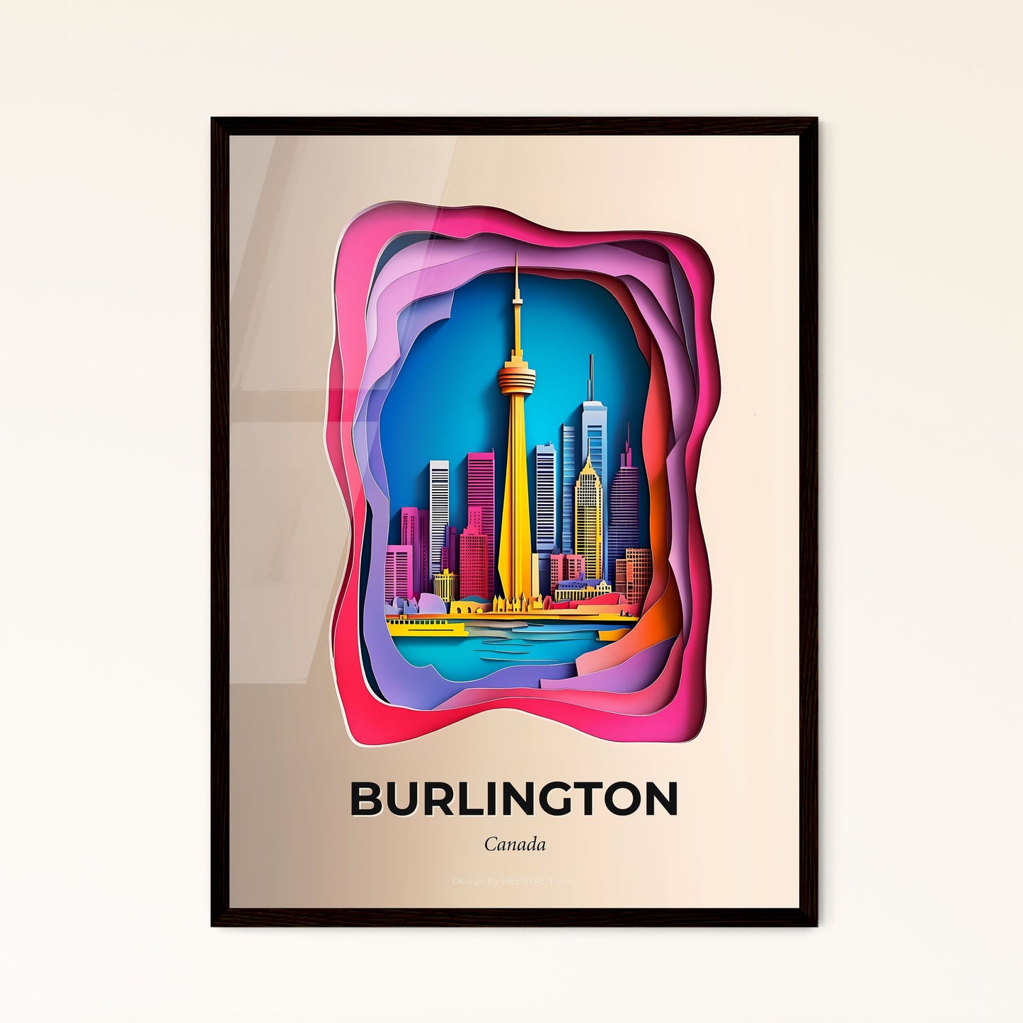 Vivid Burlington, Canada - a city with a tower in the middle