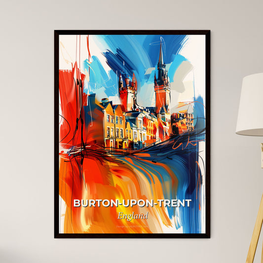 Vibrant Burton-Upon-Trent, England - A Painting Of A Building