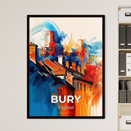 Vibrant Bury, England - A Painting Of A City