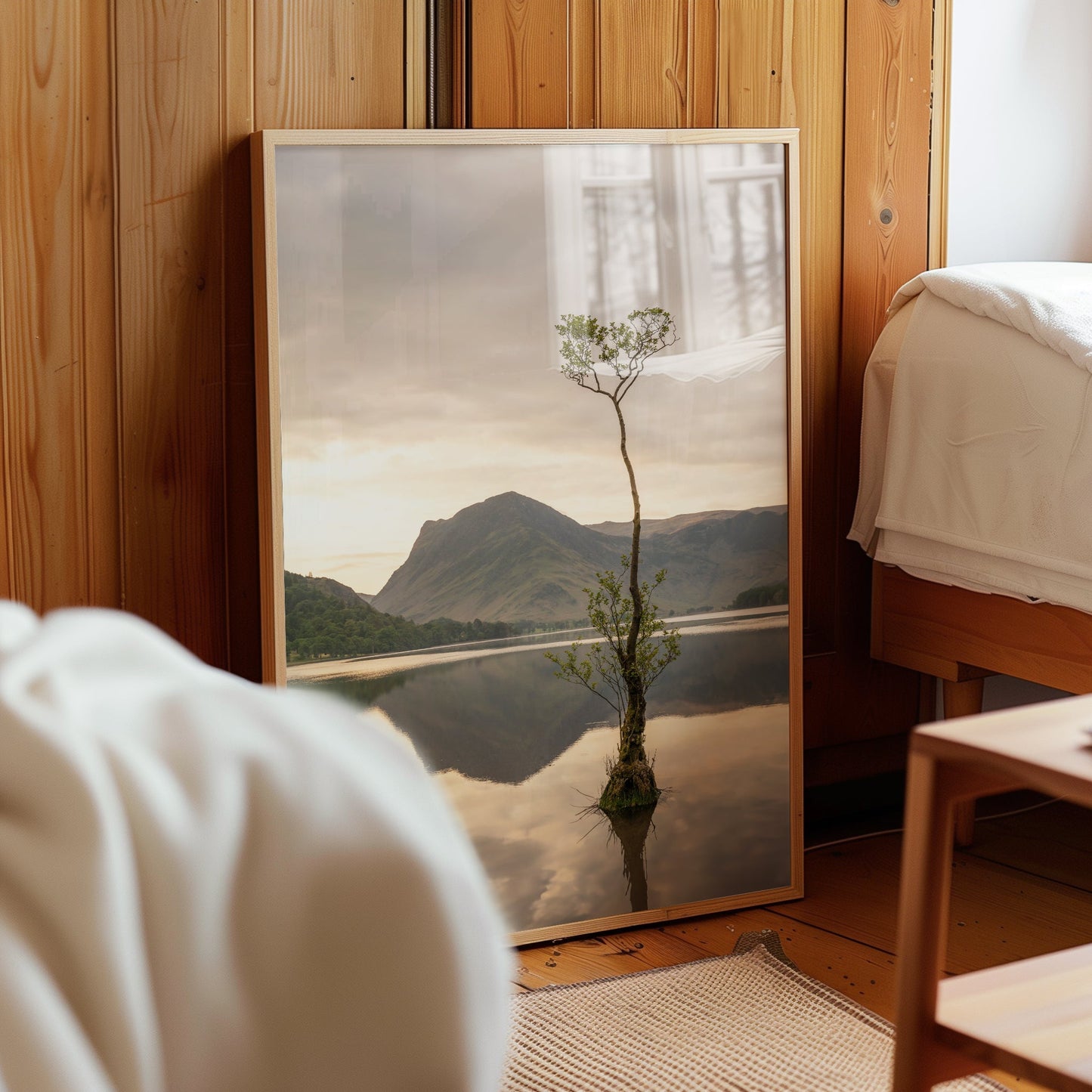 Buttermere Lone Tree – Lake District Wall Art Print