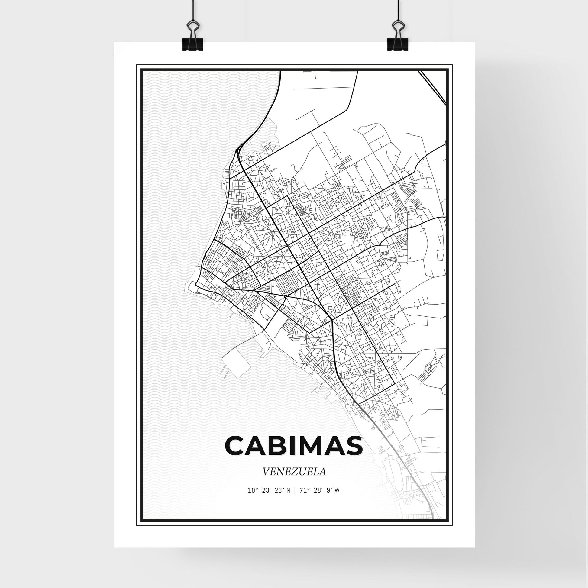 Cabimas Venezuela - Premium City Map Poster