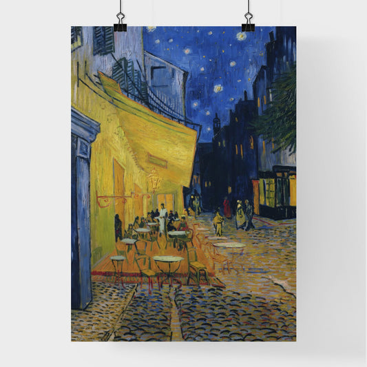 Café Terrace at Night by Vincent van Gogh Poster
