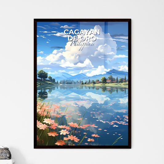 CagayanDeOro Philippines Skyline Vibrant Painting Nature Flowers Trees Cityscape Default Title