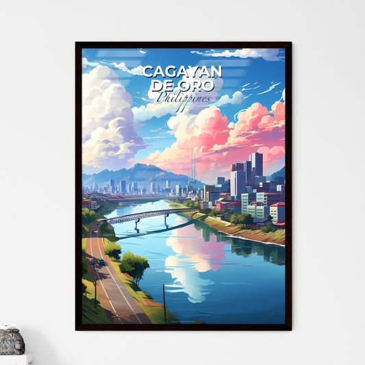 Cagayan de Oro Philippines Cityscape Skyline Painting Vibrant Art Default Title