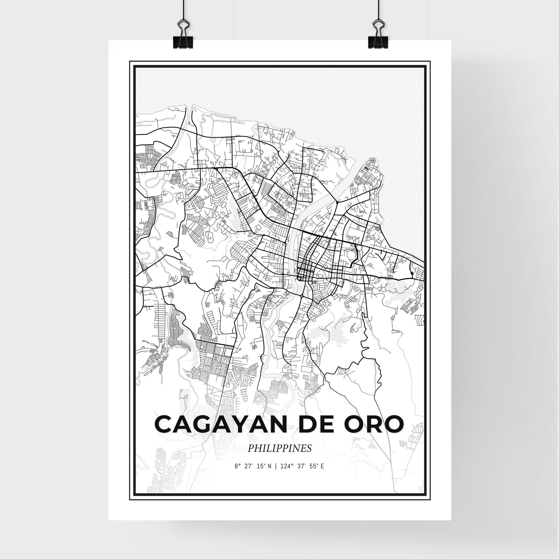 Cagayan de Oro Philippines - Premium City Map Poster