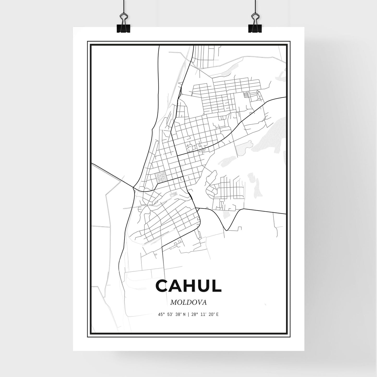 Cahul Moldova - Premium City Map Poster