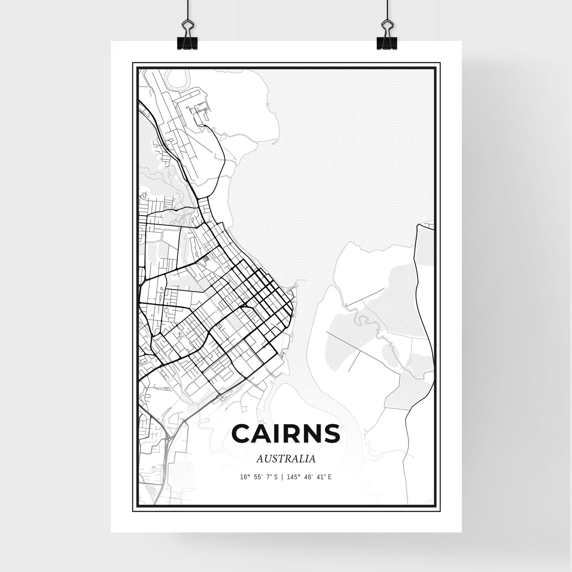 Cairns Australia - Premium City Map Poster