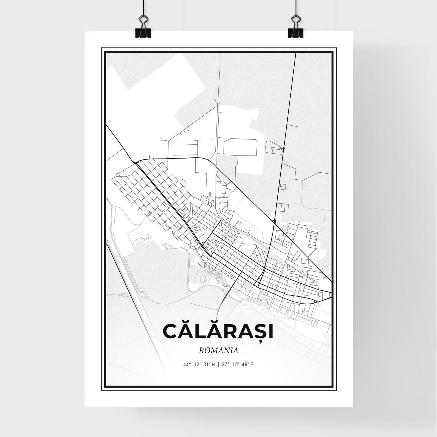 Călărași Romania - Premium City Map Poster