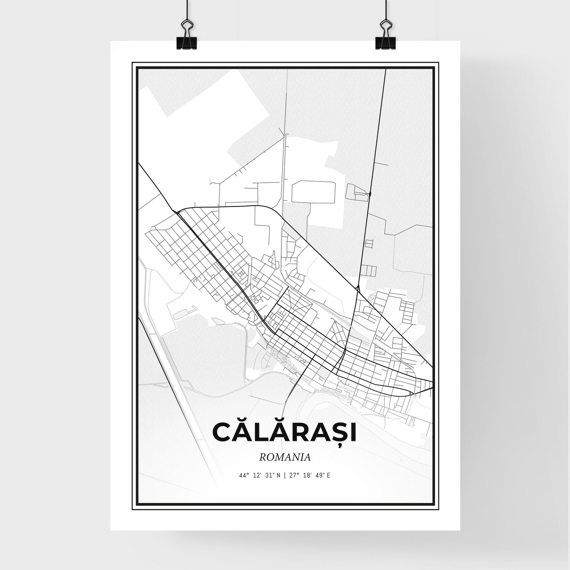 Călărași Romania - Premium City Map Poster