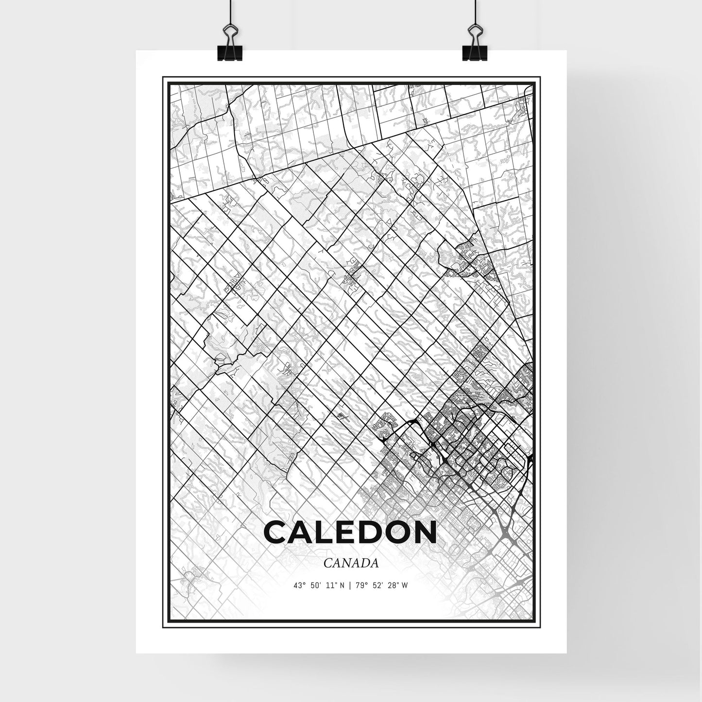 Caledon Canada - Premium City Map Poster