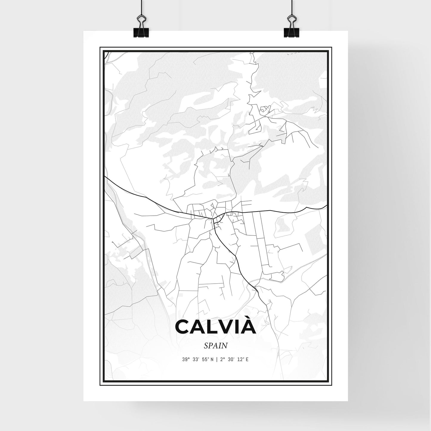 Calvià Spain - Premium City Map Poster