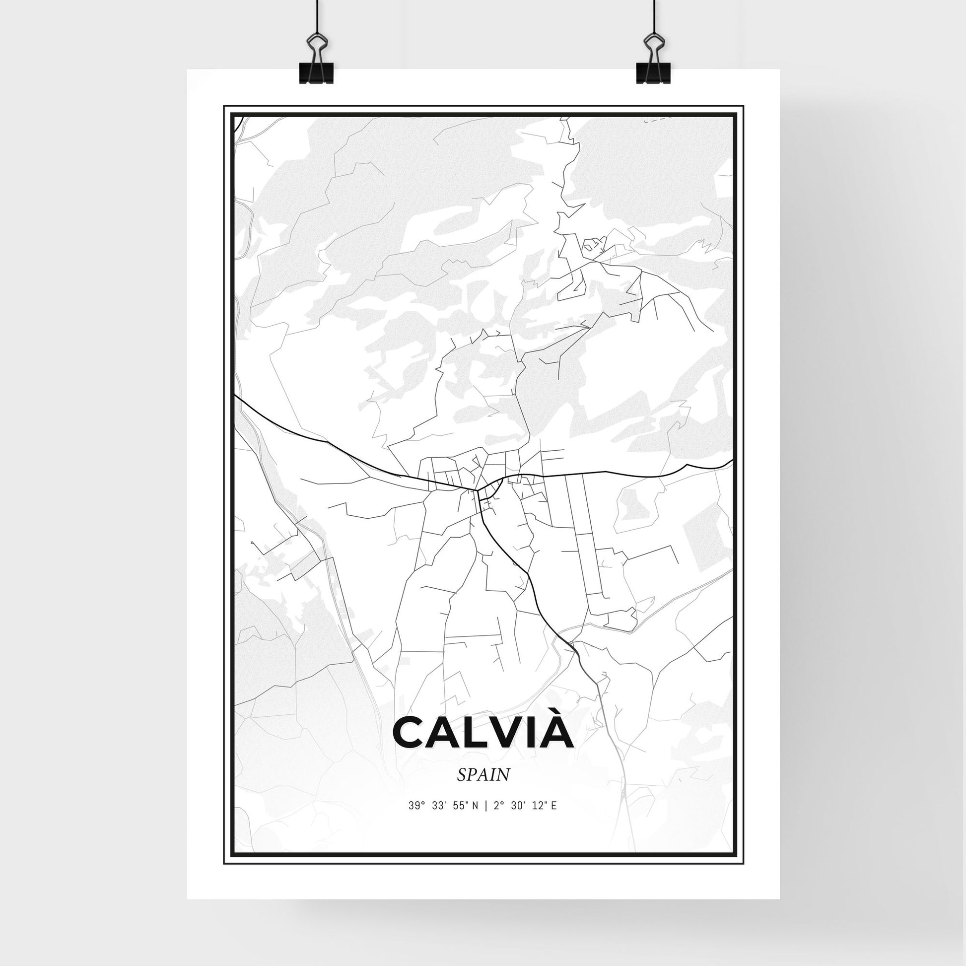 Calvià Spain - Premium City Map Poster